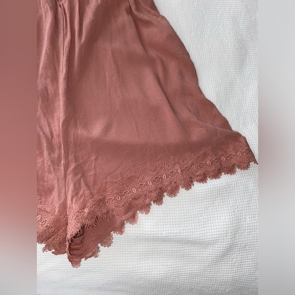 Women’s H&M dusty‎ rose sleeveless smock-detail romper size small NWT - Picture 7 of 14